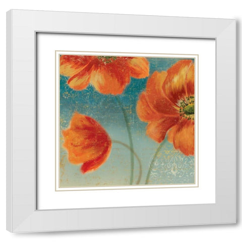 Putchys Garden II White Modern Wood Framed Art Print with Double Matting by Jensen, Asia