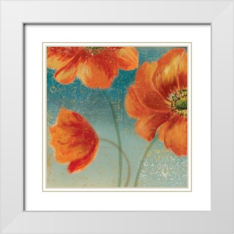 Putchys Garden II White Modern Wood Framed Art Print with Double Matting by Jensen, Asia