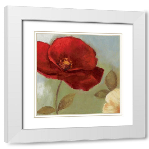 Tenderness White Modern Wood Framed Art Print with Double Matting by Jensen, Asia