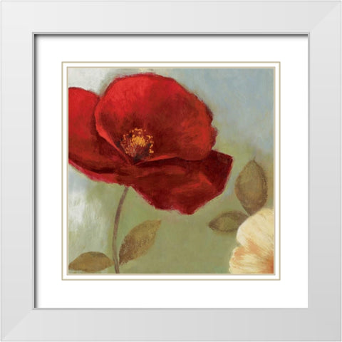 Tenderness White Modern Wood Framed Art Print with Double Matting by Jensen, Asia