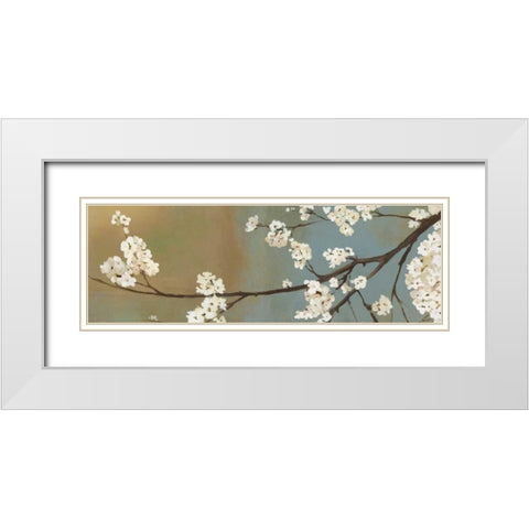 Kimono II White Modern Wood Framed Art Print with Double Matting by Jensen, Asia