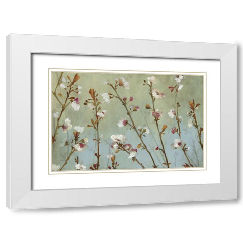 In the Wind White Modern Wood Framed Art Print with Double Matting by Jensen, Asia