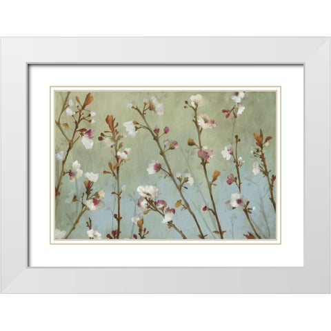 In the Wind White Modern Wood Framed Art Print with Double Matting by Jensen, Asia