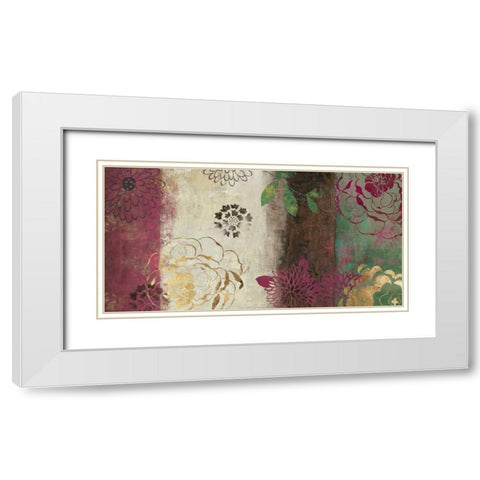 Eden White Modern Wood Framed Art Print with Double Matting by Jensen, Asia