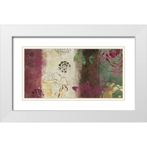 Eden White Modern Wood Framed Art Print with Double Matting by Jensen, Asia