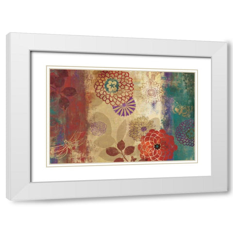 Pandora White Modern Wood Framed Art Print with Double Matting by Jensen, Asia