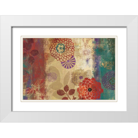 Pandora White Modern Wood Framed Art Print with Double Matting by Jensen, Asia
