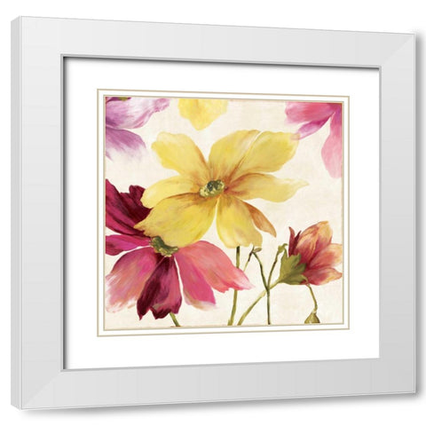 Summer Breeze II White Modern Wood Framed Art Print with Double Matting by Jensen, Asia