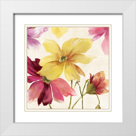 Summer Breeze II White Modern Wood Framed Art Print with Double Matting by Jensen, Asia