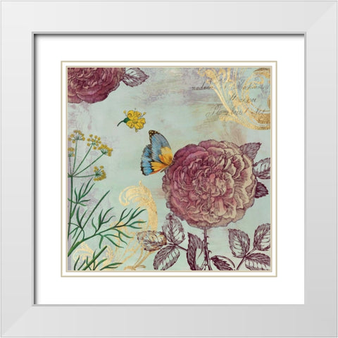 Venetian  II White Modern Wood Framed Art Print with Double Matting by Jensen, Asia