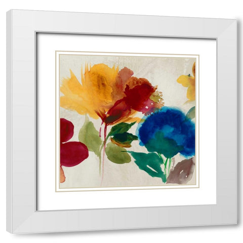 Inflorescence I  White Modern Wood Framed Art Print with Double Matting by Jensen, Asia
