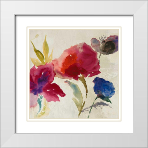 Inflorescence II White Modern Wood Framed Art Print with Double Matting by Jensen, Asia