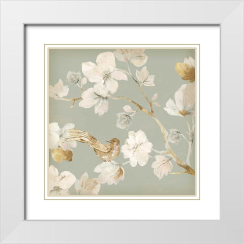 Paradise Magnolia  II White Modern Wood Framed Art Print with Double Matting by Jensen, Asia