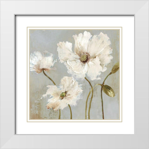 Cadence II White Modern Wood Framed Art Print with Double Matting by Jensen, Asia