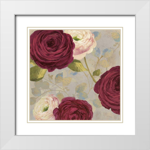 Amorous I White Modern Wood Framed Art Print with Double Matting by Jensen, Asia