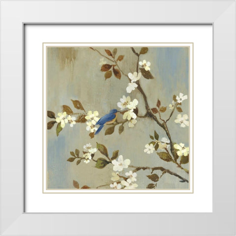 Apple Bloom III  White Modern Wood Framed Art Print with Double Matting by Jensen, Asia