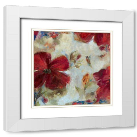 Hummingbird II White Modern Wood Framed Art Print with Double Matting by Jensen, Asia