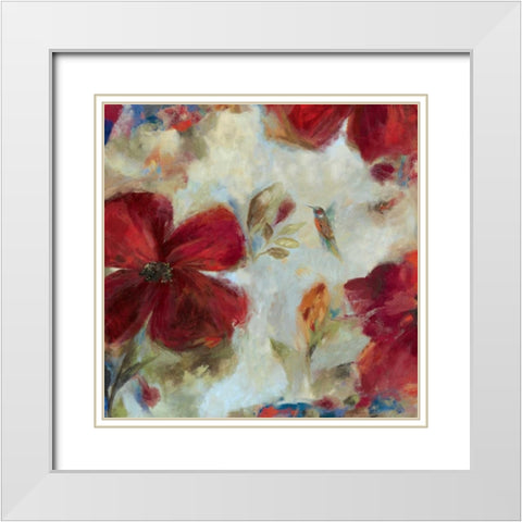 Hummingbird II White Modern Wood Framed Art Print with Double Matting by Jensen, Asia