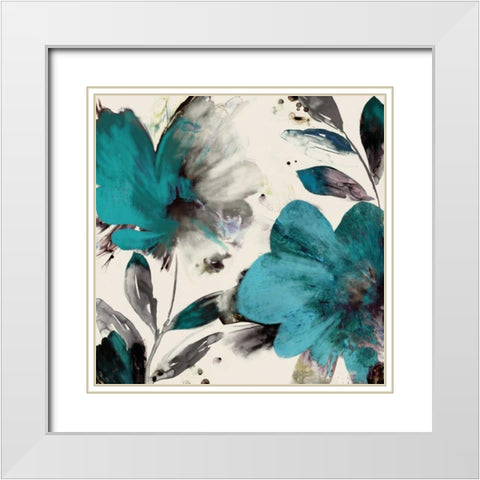 Summer Caress I White Modern Wood Framed Art Print with Double Matting by Jensen, Asia