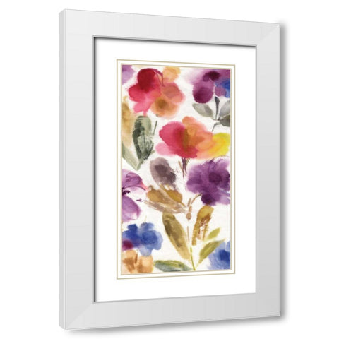 Charm I White Modern Wood Framed Art Print with Double Matting by Jensen, Asia
