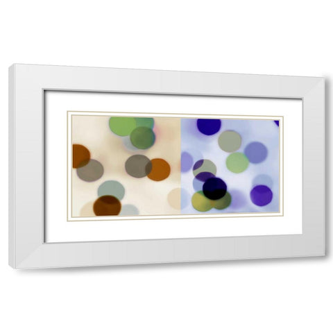 Firefly Parade II White Modern Wood Framed Art Print with Double Matting by McMasters, James
