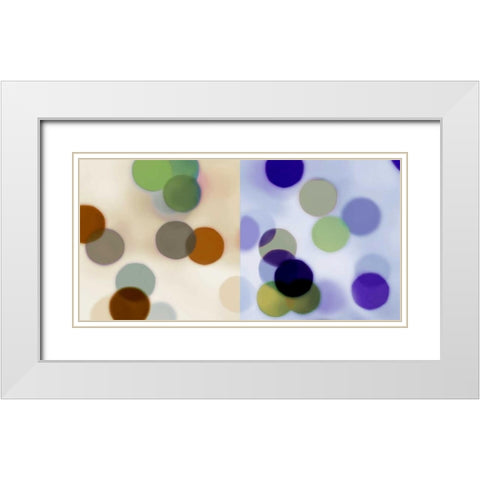 Firefly Parade II White Modern Wood Framed Art Print with Double Matting by McMasters, James
