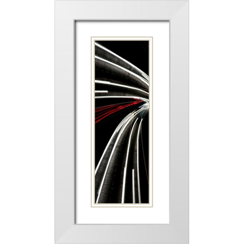Transit A White Modern Wood Framed Art Print with Double Matting by McMasters, James