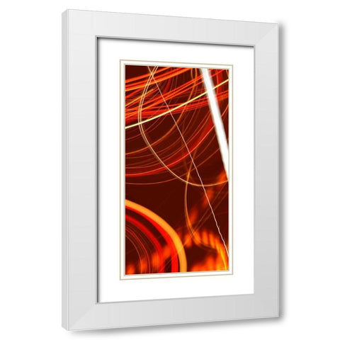 Solaris I White Modern Wood Framed Art Print with Double Matting by McMasters, James