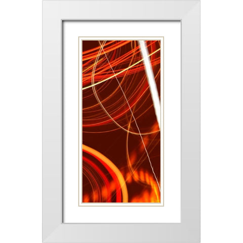 Solaris I White Modern Wood Framed Art Print with Double Matting by McMasters, James
