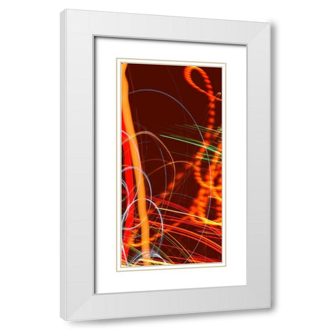 Solaris III White Modern Wood Framed Art Print with Double Matting by McMasters, James