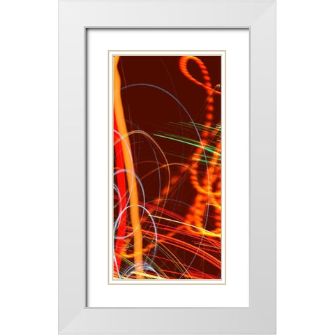 Solaris III White Modern Wood Framed Art Print with Double Matting by McMasters, James