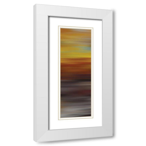 Metallurgy I White Modern Wood Framed Art Print with Double Matting by McMasters, James