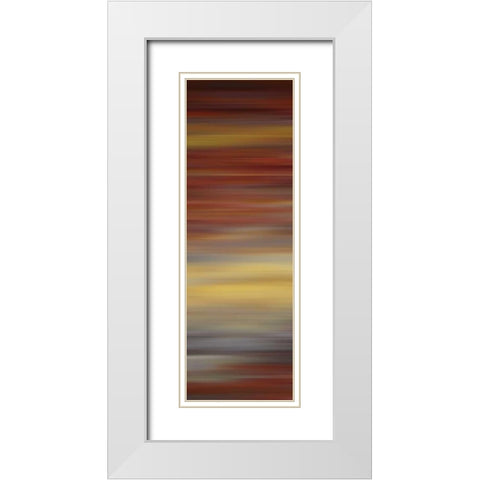 Metallurgy II White Modern Wood Framed Art Print with Double Matting by McMasters, James