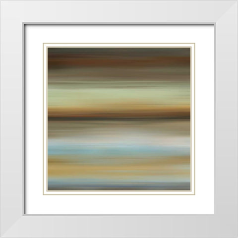 Avalon II White Modern Wood Framed Art Print with Double Matting by McMasters, James