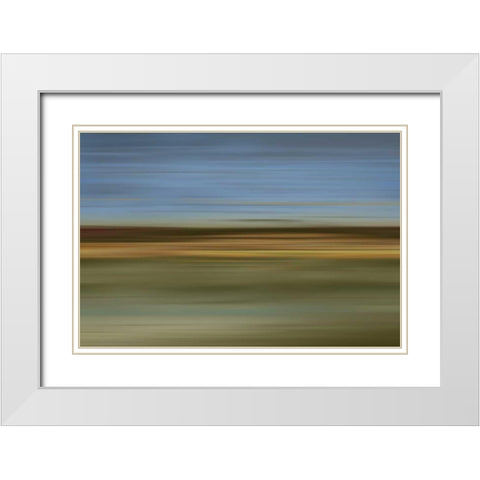 Odyssey I White Modern Wood Framed Art Print with Double Matting by McMasters, James