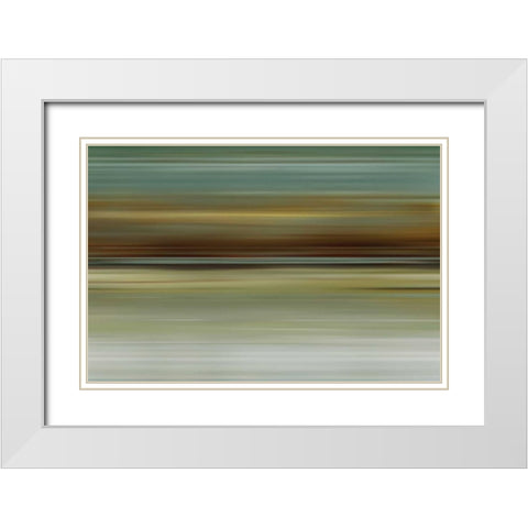 Odyssey II White Modern Wood Framed Art Print with Double Matting by McMasters, James