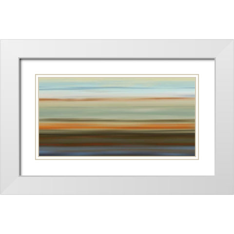 Euphoric II White Modern Wood Framed Art Print with Double Matting by McMasters, James
