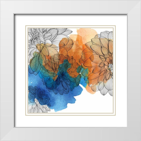 The Way it Meshes White Modern Wood Framed Art Print with Double Matting by Calaguiro, Kevin