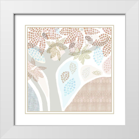 Olive Tree  White Modern Wood Framed Art Print with Double Matting by Kouta, Flora