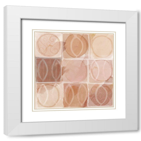 Terra Rosa II  White Modern Wood Framed Art Print with Double Matting by Kouta, Flora