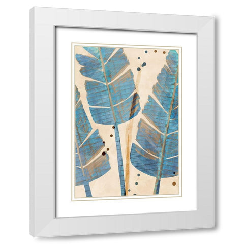 Limewash Palm II White Modern Wood Framed Art Print with Double Matting by Douta, Flora