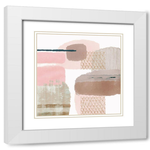 Afternoon Love I White Modern Wood Framed Art Print with Double Matting by Kouta, Flora