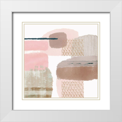 Afternoon Love I White Modern Wood Framed Art Print with Double Matting by Kouta, Flora