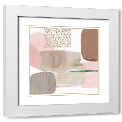 Afternoon Love II White Modern Wood Framed Art Print with Double Matting by Kouta, Flora