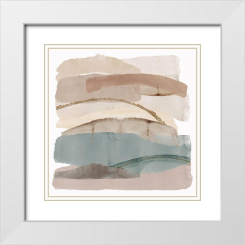 Seasalter Cliffs II White Modern Wood Framed Art Print with Double Matting by Kouta, Flora