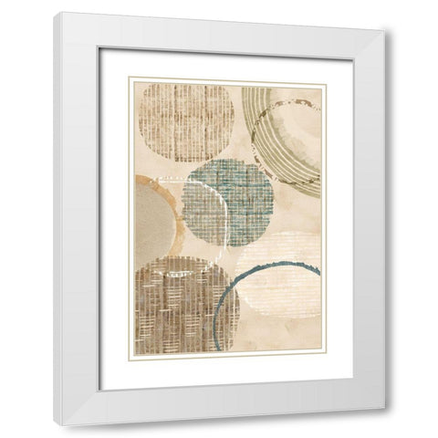 Woven Baskets I White Modern Wood Framed Art Print with Double Matting by Kouta, Flora
