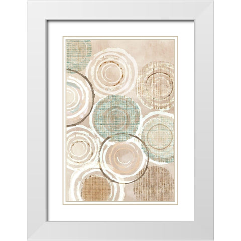 Neutral Woven Baskets I White Modern Wood Framed Art Print with Double Matting by Kouta, Flora