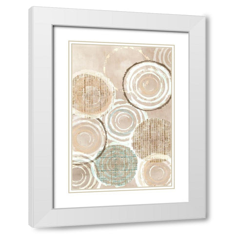Neutral Woven Baskets II White Modern Wood Framed Art Print with Double Matting by Kouta, Flora