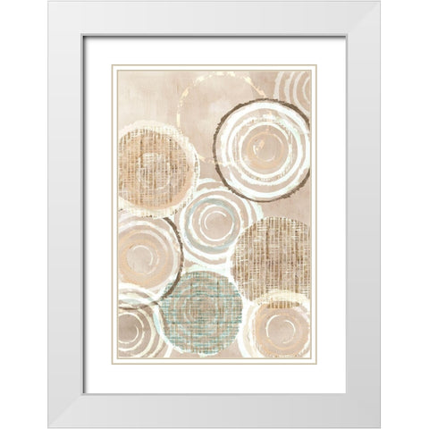 Neutral Woven Baskets II White Modern Wood Framed Art Print with Double Matting by Kouta, Flora