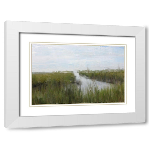 Marshland White Modern Wood Framed Art Print with Double Matting by Curinga, Kim